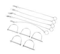 Arch Safety Coupler Pin 5Pcs Stainless Steel Shaft Locking Pin with Anti Lost Chain 6 X 70mm Durable High Strength for ATV UTV Truck Trailer