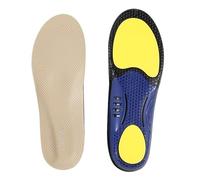 Arch Support Correction Cowhide Insole Sports High Elastic Shock Absorption Sweat Absorption Deodorant Breathable Running(White,37-38)