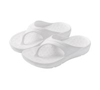 Arch Support Flip Flops for Men & Women - Orthotic Sport Sandals with Non-Slip Sole Plantar Fasciitis Relief Comfortable Beach Pool Slides for Walking, Travel Unisex Slip-On Shoes White