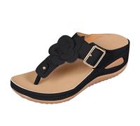 Arch Support Flip Flops Plantar Fasciitis Slip On Sandals Wide Fitting Cushioned Arch-Supporting Flip Flops Ergonomic Pressure-Free Sandal Memory Foam Breathable Slides Flexible Comfy Shoes