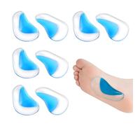Arch Support Gel Insoles for Women Men Kids, One Size Fits All Silicone Cushioned Flat Feet & Plantar Fasciitis Orthotics High Heel Inserts for Foot Pain Relief, Comfortable Gel Arch Support Insoles