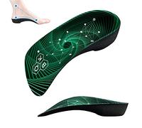 Arch Support Insoles Women QBK Achilles Tendonitis Insoles Shoe Inserts with High Arch Support Flat Feet Insoles for Flat Feet Dispersal Heel Pressure and Pain Relief, XL