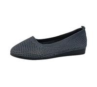 Arch Support Ladies Loafers Casual Slip on Womens Moccasin Slippers,Durable Vegan Leather Flat Driving Moccasins Equipped with Anti Slip Rubber Outsoles for Office Shifts and Weekend Travel Dark Gray