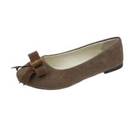 Arch Support Ladies Loafers Comfort Slip on Moccasin Slippers Women,Breathable Microfibre Smart Casual Loafers Built with Flexible Rubber Treads Ideal for Long Distance Driving and City Tours Brown
