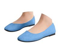 Arch Support Loafers Women Comfortable Slip on Moccasin Slippers Women,Experience Casual Pub Lunch Outings Wearing Smooth Synthetic Leather Slip Ons Supplying Durable Cushioning Layers Sky Blue