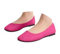 Arch Support Loafers Women Comfortable Slip on Moccasin Slippers Women,Experience Casual Pub Lunch Outings Wearing Smooth Synthetic Leather Slip Ons Supplying Durable Cushioning Layers Hot Pink
