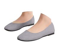 Arch Support Loafers Women Comfortable Slip on Moccasin Slippers Women,Experience Casual Pub Lunch Outings Wearing Smooth Synthetic Leather Slip Ons Supplying Durable Cushioning Layers Grey