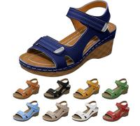 Arch Support Orthopedic Sandals For Women Uk Womens Chunky Platform Sandals 2026 Ladies Sandal Summer Slip On Shoes Wide Fit Walking Sandal Slingback Beach Shoes With Touch And Close