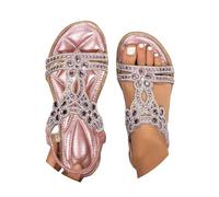 Arch Support Sandals for Women UK Wide Fit Summer Shoes Shiny T-Bar Elastic Slingback Slides Comfortable Soft Sole Open Toe Beach Shoes Lightweight Non-Slip Deals of The Day Sale Prime