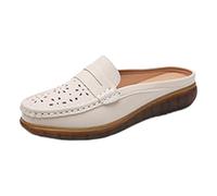 Arch Support Women's Loafers & Moccasins Comfortable Flat Work Shoes | Complete Chilly Autumn Pavement Strolls in Fleece Lined Faux Suede Moccasins Built with Reliable Heel Structures