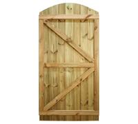 Arch Top Wooden Garden Gate, 6ft x 3ft T&G Fully Framed Timber Side Door