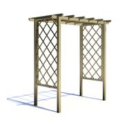 Shire Wooden Arch Trellis Pergola 6 X 3 Feet - L103 X W193 X H242.6 Cm