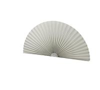 Arch Window Blackout Shades Pleated Fabric Blind Light Filtering Pleated Fabric Shade Arch Window Shade Blackout for Half Moon Arch Windows, Easy to Cut and Install Radius 36''x72" (1, Light Grey)