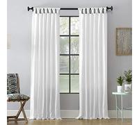 Archaeo Washed Cotton Twist Tab Curtain, 52" x 95", White