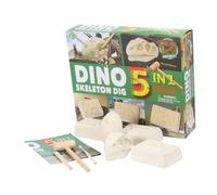 Archaeology Digging Toy 5 in 1 Dinosaur Style Plastic 1 Box