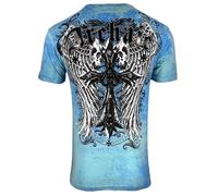 Archaic Affliction Men's T-Shirt Achilles White, Blue, S