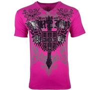 Archaic by Affliction Men's T-Shirt Harlow Y2K, Pink, Large
