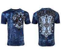 Archaic by Affliction Men's T-Shirt Helix Y2K, Blue, Large