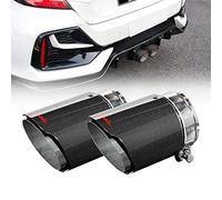 Archaic Carbon Fiber Muffler Exhaust Tail Pipe for Honda Civic Hatchback 2016-2021, Exhaust Tip for 10th Gen Civic, Exhaust Cutout Stainless Steel