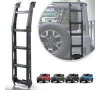 Archaic Tailgate Ladder for Suzuki Jimny Sierra JB64 JB74 2019-2024, Tail Ladder Cross Country Ladder for Jimny gl,Integrated Rear Step Ladder,Black