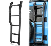 Archaic Tailgate Ladder for Suzuki Jimny Sierra JB64 JB74 2019-2024, Tail Ladder Cross Country Ladder for Jimny gl,Integrated Rear Step Ladder,Black