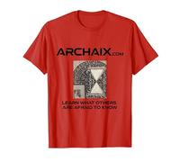 Archaix - Learn What Others are Afraid to Know T-Shirt, Men, Red, Medium
