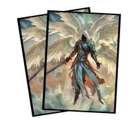 (Archangel) 100% Hand-Drawn 100ct Textured Matte TCG/MTG Card Art Sleeves by Realm Guard