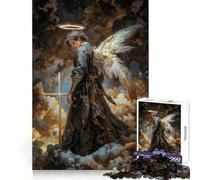 Archangel Azrael Celestial Guide of Transitions, Grief Processing, Soul Release, Teenager Jigsaw Puzzles 1000 Pieces Logic Play Neat Thick Family Enjoyable Furniture Decor (38x26cm)
