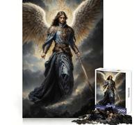 Archangel Azrael Jigsaw Puzzles for Adults 1000 Piece Recreational Game Clean Connection Pattern Assemble Table Accent (38x26cm)