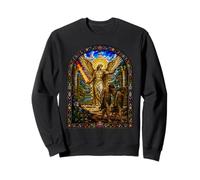 Archangel Expels Adam And Eve Eden Cathedral Mosaic Art Sweatshirt