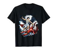Archangel Fighting Saint Patron Saint Michael Archangels T-Shirt