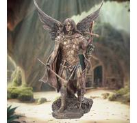 Archangel Gabriel Bronze Effect Sculpture Religious Resin Statue Figure 33.5cm