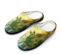 Archangel Gabriel Men's Cotton Slippers for Winter Casual House Shoes Soft Comfy Slip Indoor Outdoor