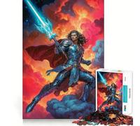 Archangel Michael 1000 Adult Pieces Jigsaw Puzzle Brain Exercise Tight Joint Real Challenge Art Decor (50x75cm)