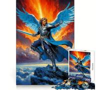 Archangel Michael, Angel Warrior Hard Jigsaw Puzzle for Adults 1000 Pieces Restful Game Smooth Joint Family Bond Art Decor (38x26cm)