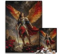 Archangel Michael Angelic Warrior 1000Pc Adults Jigsaw Puzzle Difficult Puzzles for Adults Birthday Gift Idea Challenging Brain Teaser Game 1000 PCS(38x26cm)