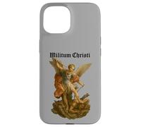 Archangel Michael defeats Satan - Militium Christi Case for iPhone 15