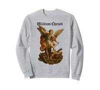 Archangel Michael defeats Satan - Militium Christi Sweatshirt