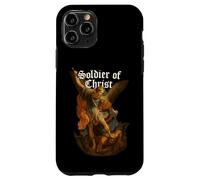 Archangel Michael defeats Satan - Soldier of Christ Case for iPhone 11 Pro