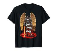 Archangel Michael Faith Design Make No Peace with Evil T-Shirt