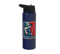 Archangel Michael HE Fights for US Christian Stainless Steel Insulated Water Bottle