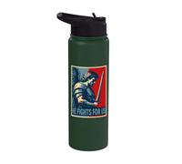 Archangel Michael HE Fights for US Christian Stainless Steel Insulated Water Bottle