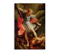 Archangel Michael St Michael Defeated Satan Poster Judaism Christian Catholic Islam Orthodox Easter Poster Decorative Painting Canvas Wall Posters And Art Picture Print Modern Family Bedroom Decor Pos