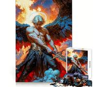 Archangel Michael, Warrior with Sword And Wings 1000 Piece Puzzle For Adults Decompress Game Vivid Color Playful Challenge Festive Gift (50x75cm)