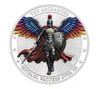 Archangel Michael Watches Over Us Challenge Coin Gift Keepsake Pocket Token