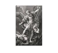 Archangel MichaelWaterproof Poster Wall Painting Canvas Decorative Painting Suitable for Office Bedroom Decoration Living Room PosterUnframe-style08x12inch(20x30cm)