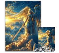 Archangel of Judgement 1000 Pieces Puzzle Gifts Jigsaw Puzzles for Adults Family Activity Brain Teaser Home Decor 1000 PCS(75x50cm)