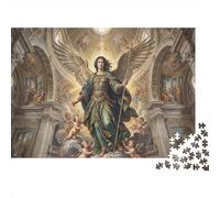 Archangel Raphael 1000 Piece Wooden Jigsaw Puzzle,Impossible Challenge,Stress Relief,Home Wall Decor,Great Gifts,Wood,Adults & Kids 14+,Educational Toy (75x50cm)