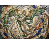 Archangel Raphael 500 Piece Wooden Jigsaw Puzzle,Impossible Challenge,Educational Toy,Adults & Kids 14+,Home Wall Decor,Gift Idea,Wood,Stress Relief (52x38cm)