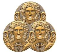 Archangel Raphael Healing Coin - 1.57 Inch Spiritual Medallion with Healing Prayer, Divine Light Symbol, Motivational Gift for Health, Strength, and Peace (Pack of 3)